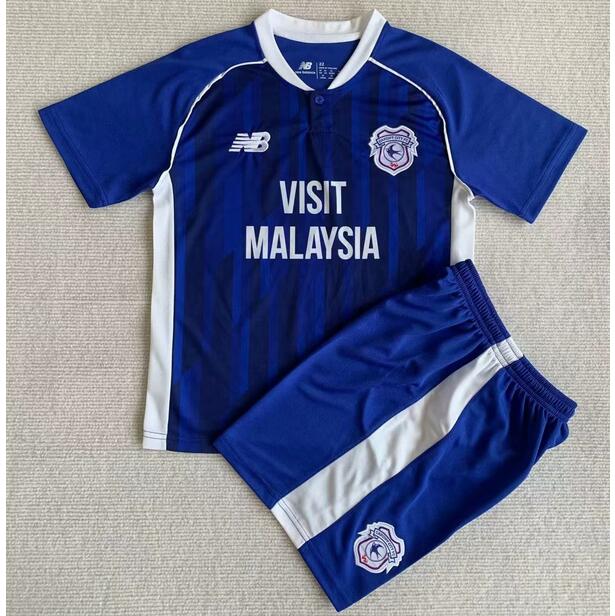 Cardiff City Home Soccer Kit 2023/24 Kids